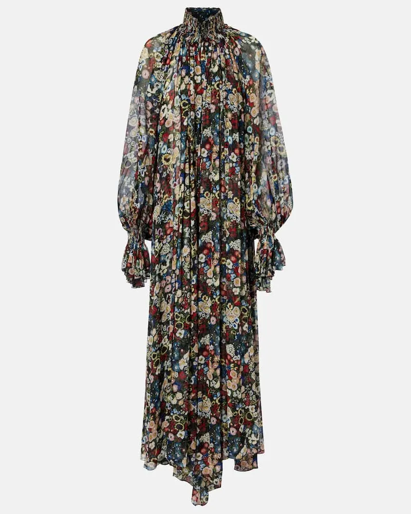 KHAITE Maxikleid Edgar aus Seidentüll Multicolor