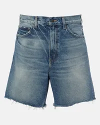 Nili Lotan Low-Rise Jeansshorts Russel Blau