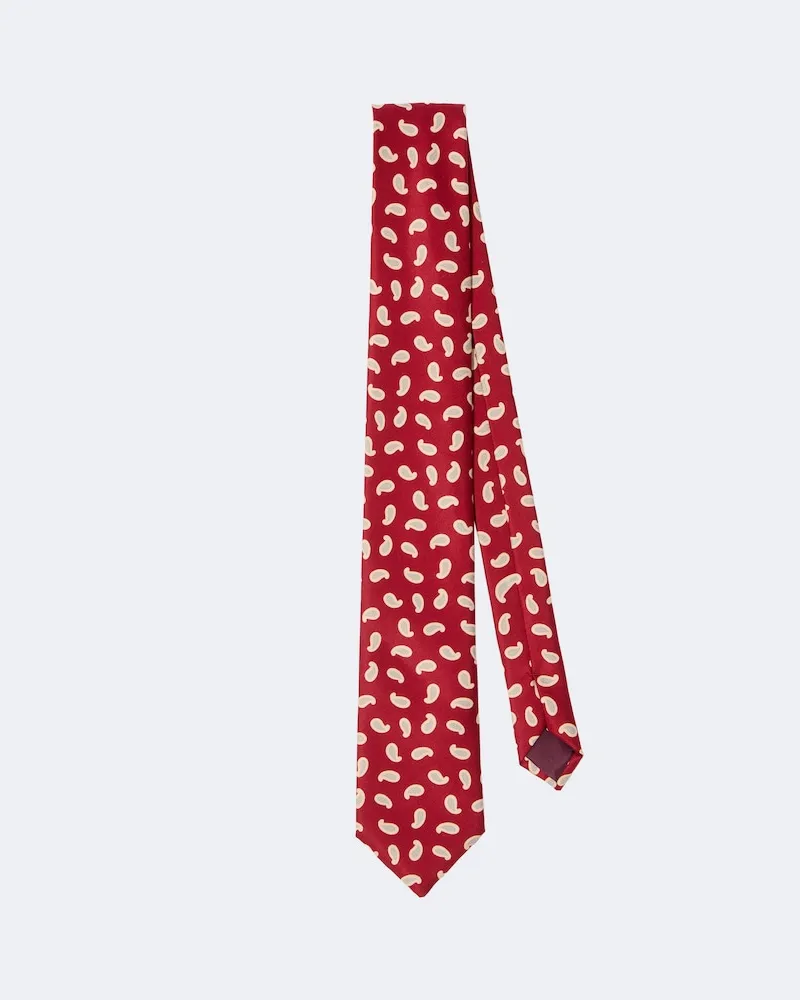 Charvet Krawatte aus Seiden-Twill Rot