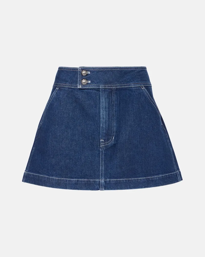 Veronica Beard Jeansrock Bowen Blau