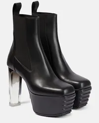 Rick Owens Ankle Boots Minimal Grill Beatle Schwarz