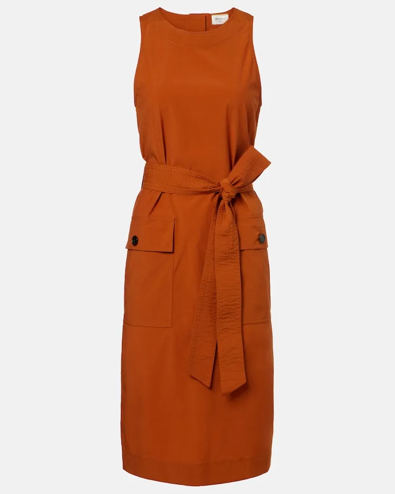 Saint Laurent Hemdblusenkleid Orange