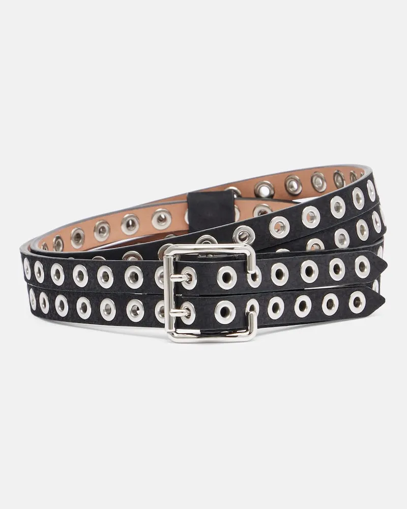Alaïa Alaïa Gürtel Biker aus Leder Schwarz