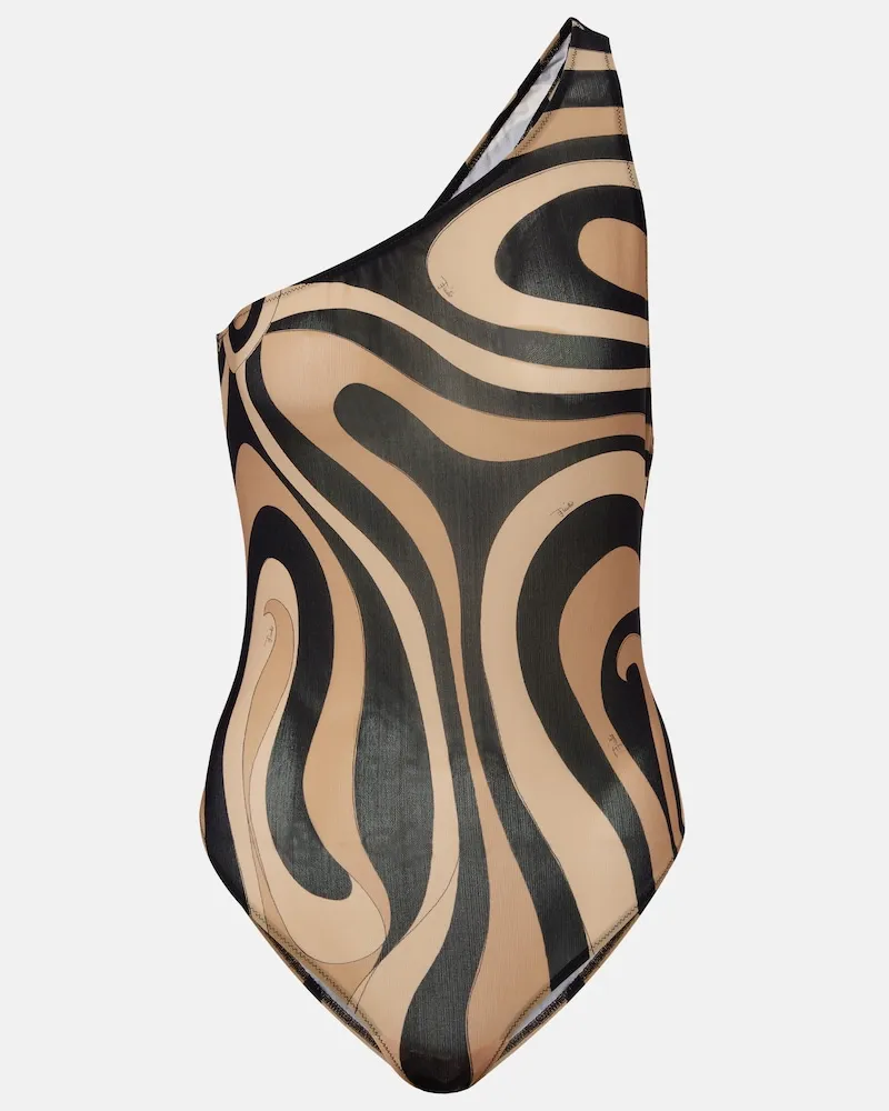 Emilio Pucci Body Marmo aus Mesh Beige