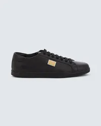 Dolce & Gabbana Sneakers Saint Tropez aus Leder Schwarz