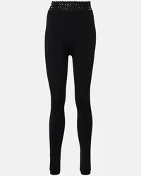 Alaïa Alaia High-Rise Leggings Vienne Schwarz