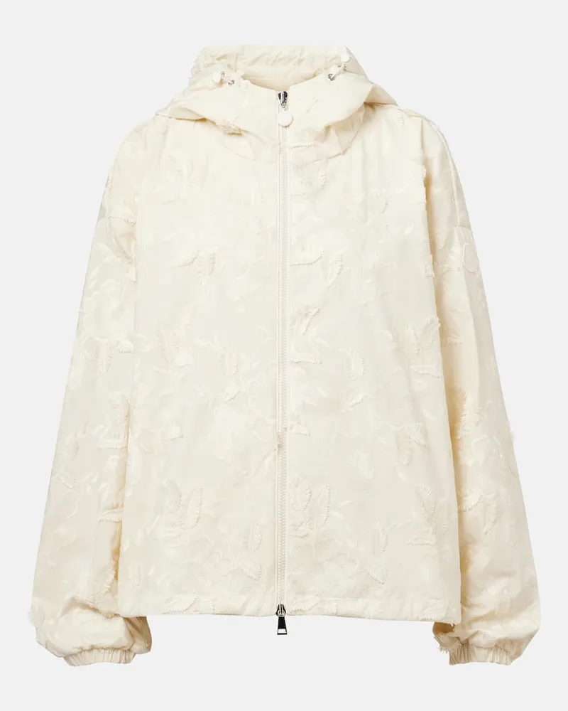 Moncler Bestickte Jacke Charmeil Weiß