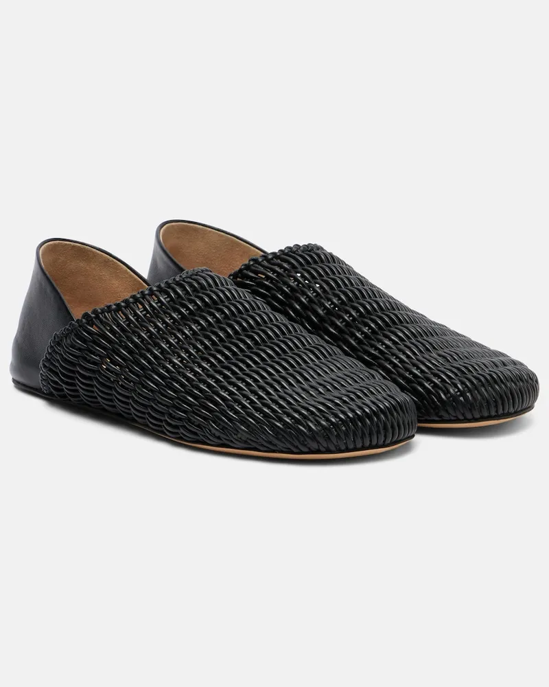 J.W.Anderson Slip-Ons Babouche aus Leder Schwarz