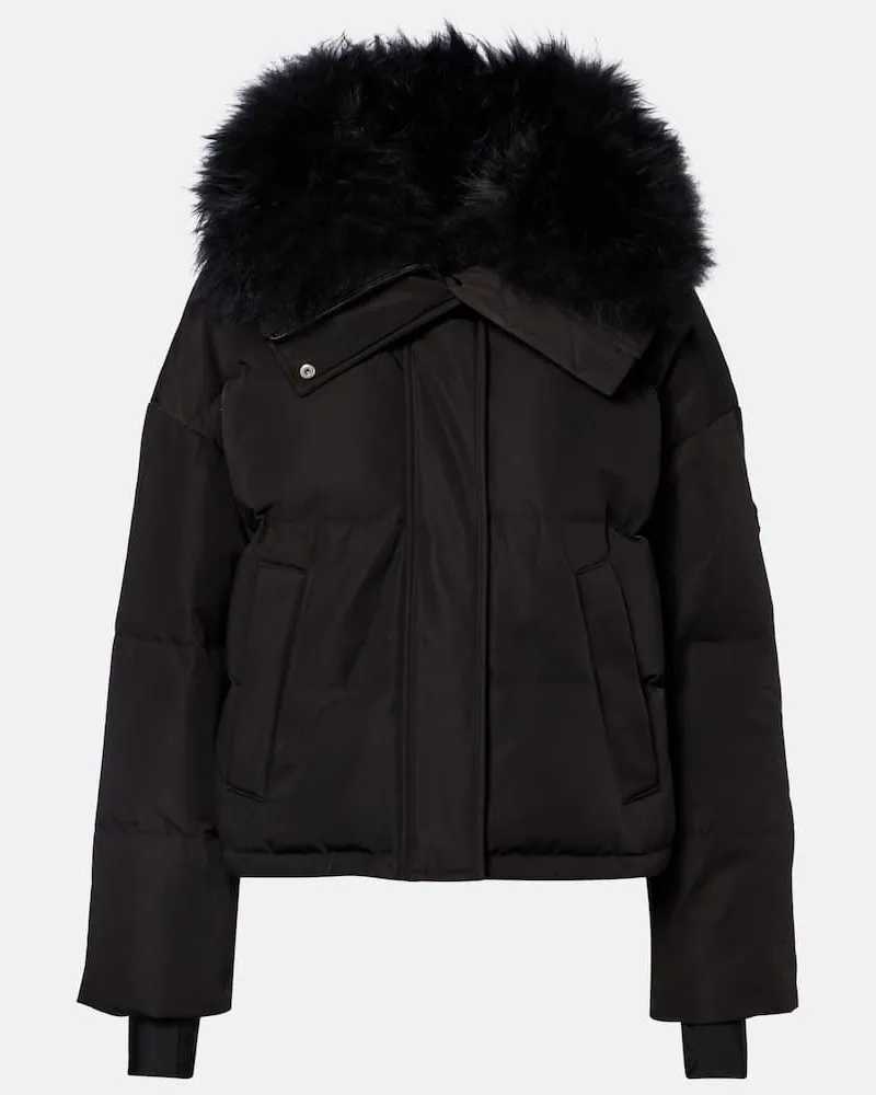 Yves Salomon Skijacke Doudoune 60cm Schwarz
