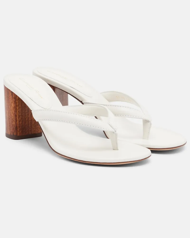 Gianvito Rossi Sandalen aus Leder Weiß