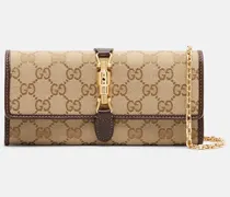 Clutch Gucci Jackie GG aus Canvas