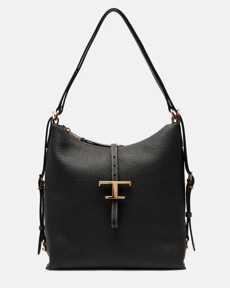 TOD'S Schultertasche T Timeless aus Leder Schwarz