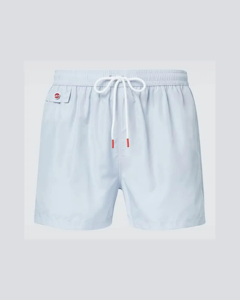Kiton Badeshorts Grau