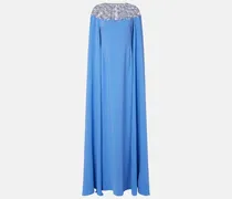 Verzierte Robe aus einem Seidengemisch