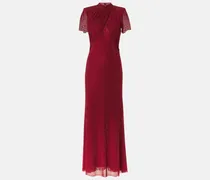 Maxikleid mit Kristallen
