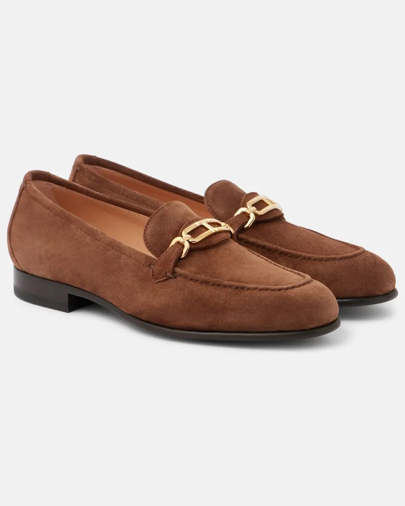 Tom Ford Loafers Whitney aus Veloursleder Braun