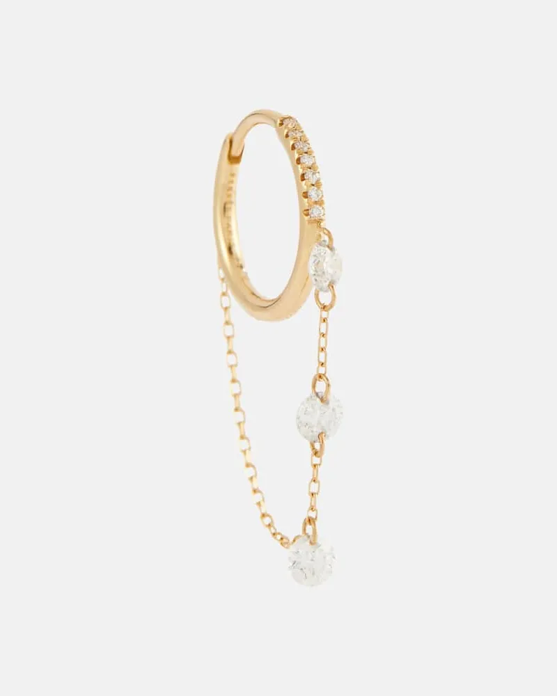 PERSEE Persée Einzelner Ohrring Danaé aus 18kt Gelbgold mit Diamanten Gold