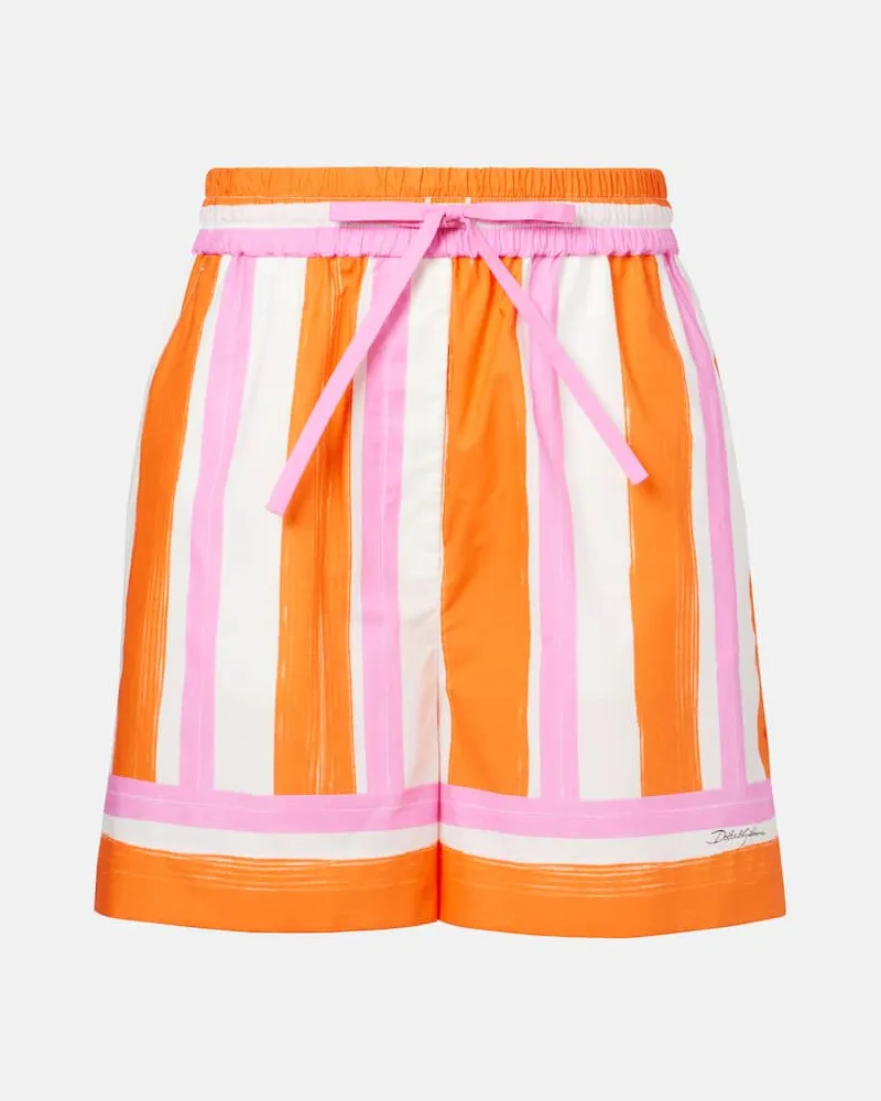 Dolce & Gabbana Shorts aus Baumwolle Multicolor