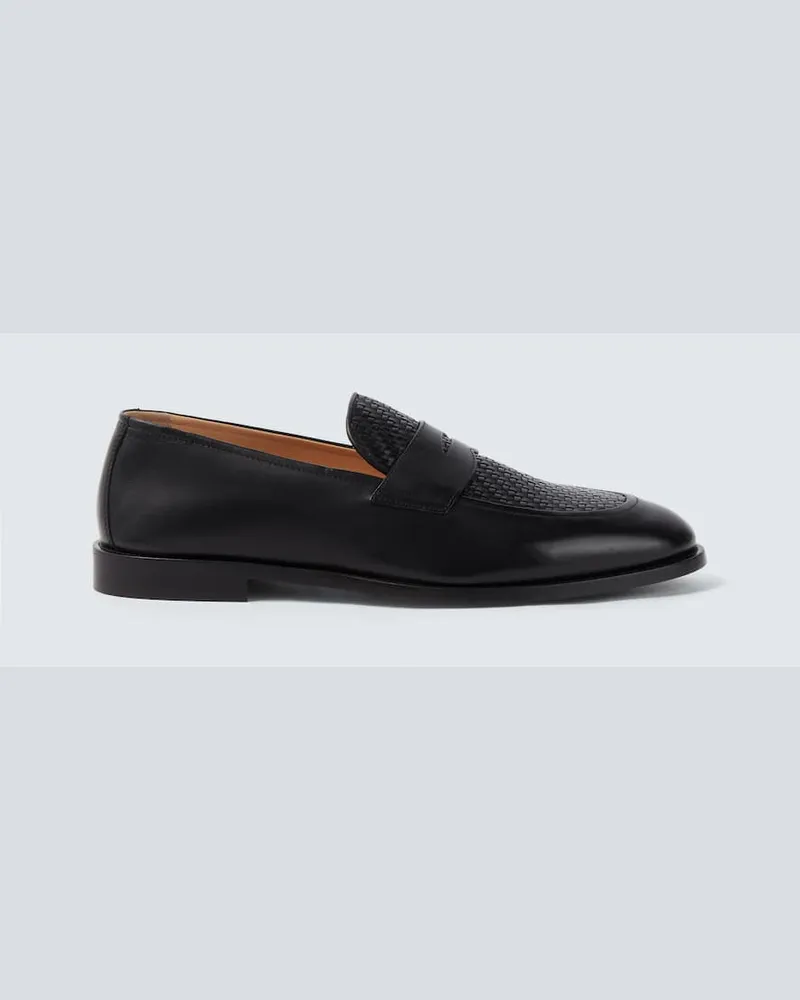 Brunello Cucinelli Loafers aus Leder Schwarz