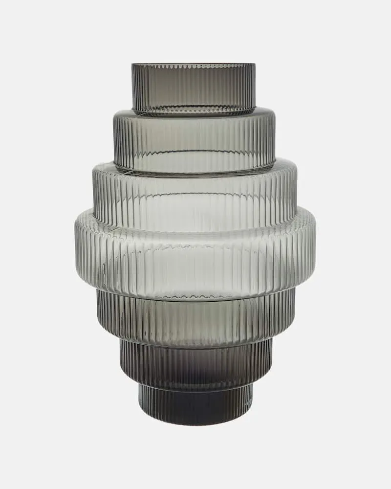 POLSPOTTEN Vase Steps Large Grau
