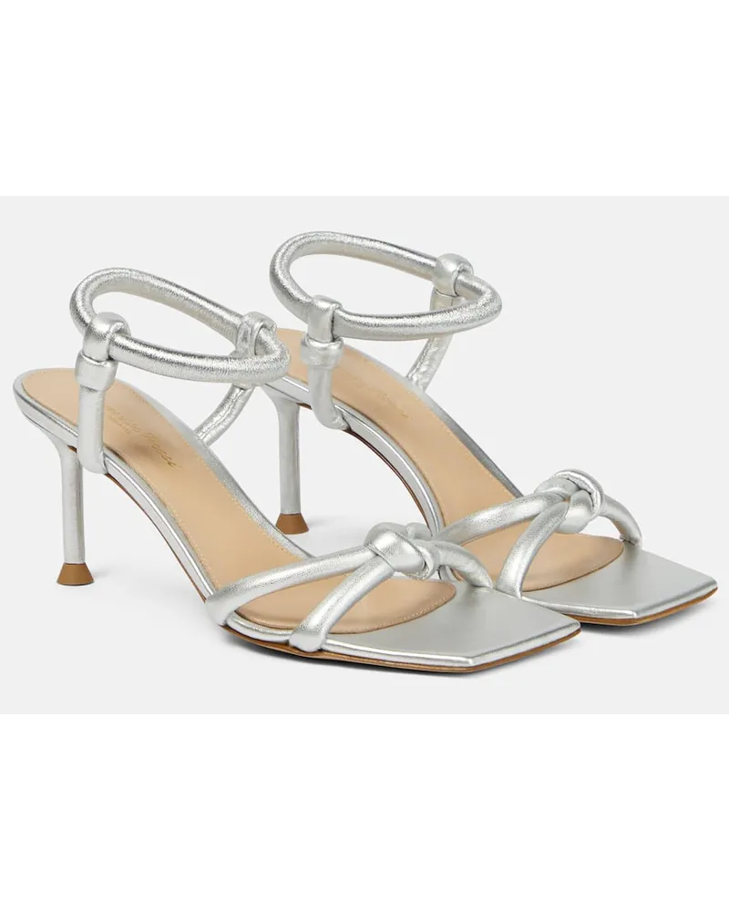 Gianvito Rossi Sandalen aus Leder Silber