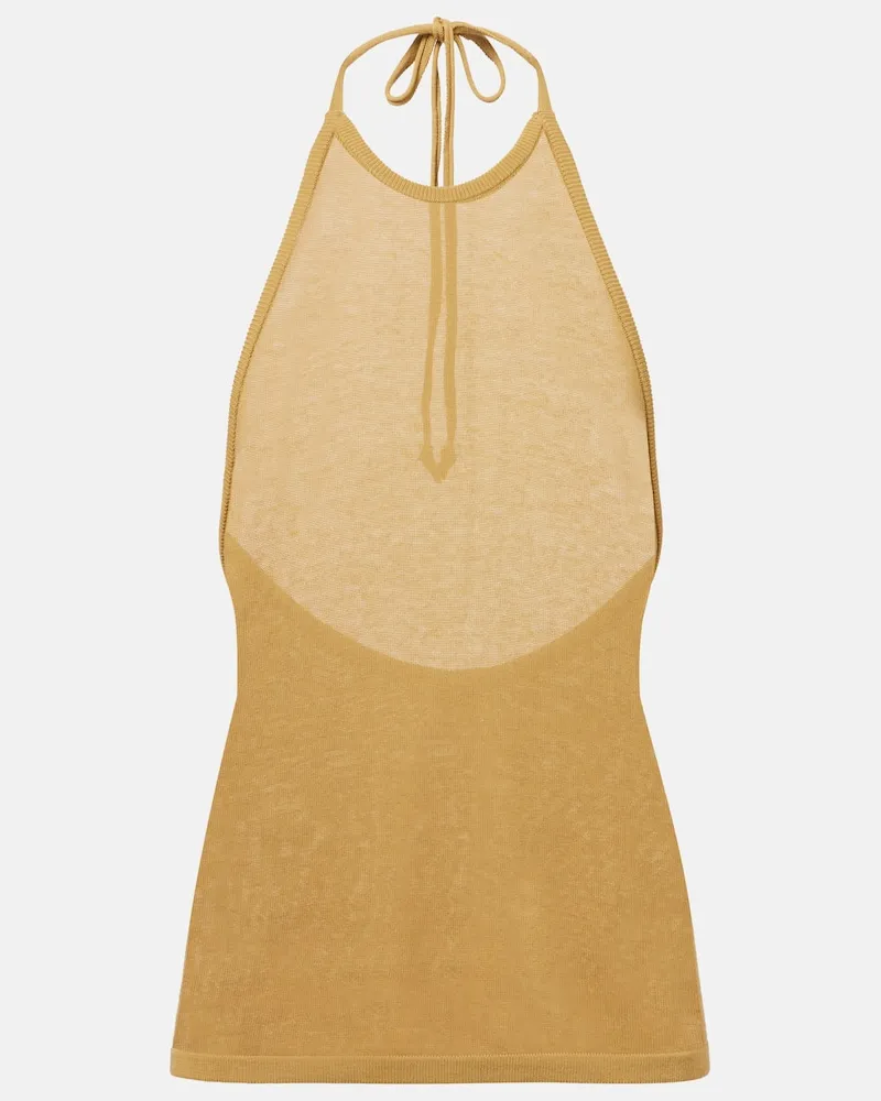 Christophe Lemaire Top aus Baumwolle Beige