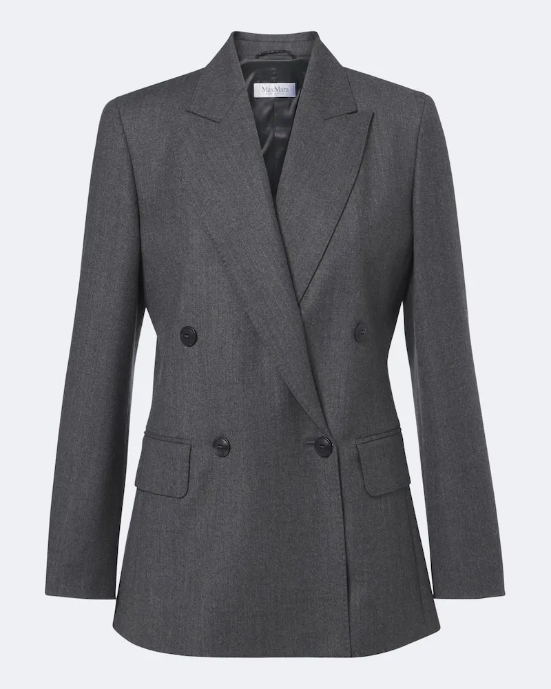 Max Mara Blazer aus einem Wollgemisch Grau