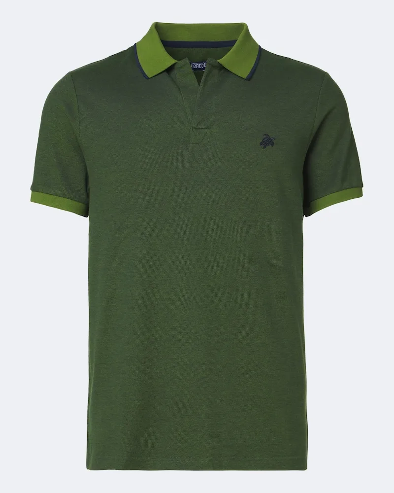 Vilebrequin Poloshirt Palatin aus Baumwoll-Piqué Grün