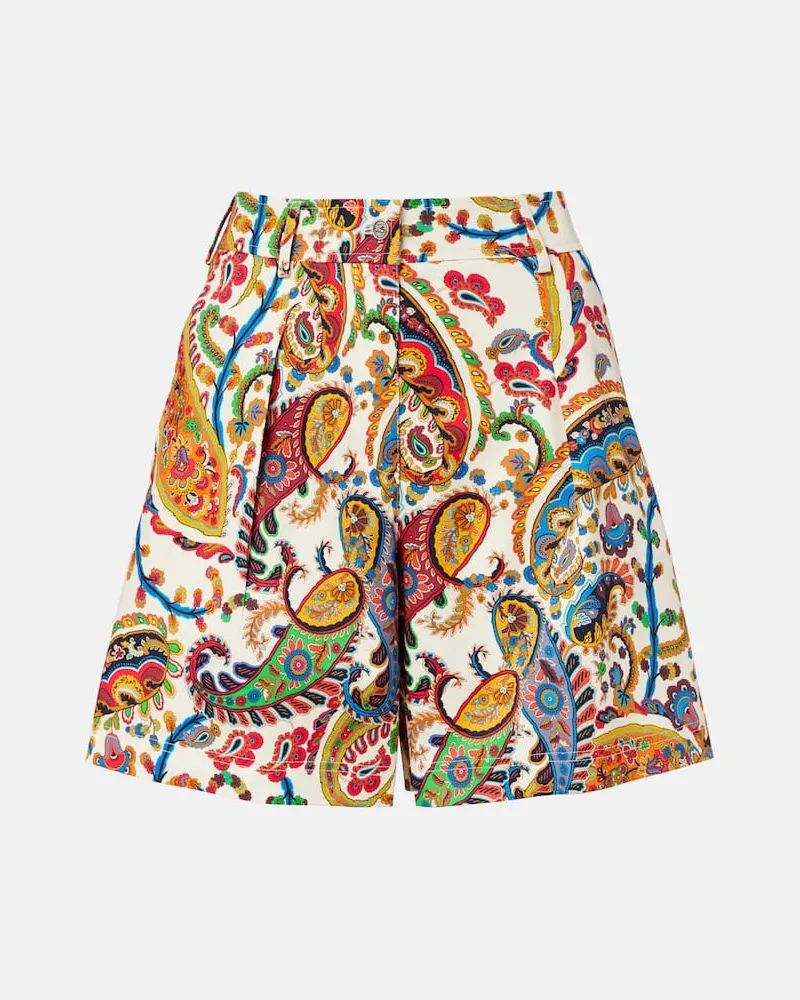 Etro Bermuda-Shorts aus einem Baumwollgemisch Multicolor