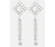 Clip-Ohrringe mit Kristallen