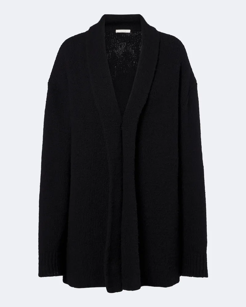 The Row Cardigan Parry aus Kaschmir, Wolle und Seide Schwarz