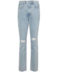 SLVRLAKE High-Rise Distressed Jeans Beatnik Blau