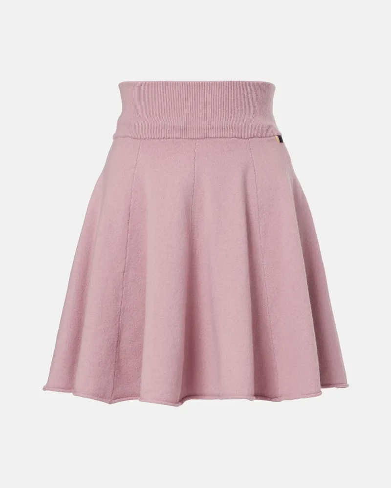 extreme cashmere Minirock N°379 Girl aus einem Kaschmirgemisch Rosa