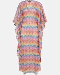 Missoni Kaftan aus Haekelstrick Multicolor