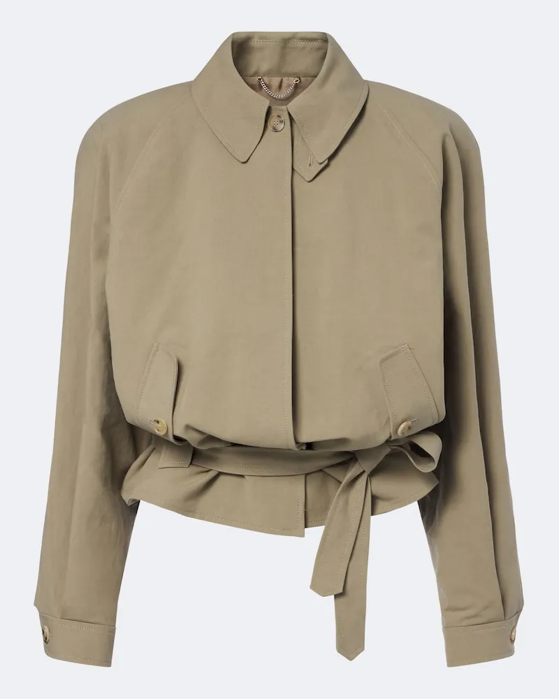 Magda Butrym Jacke aus Baumwolle Grün