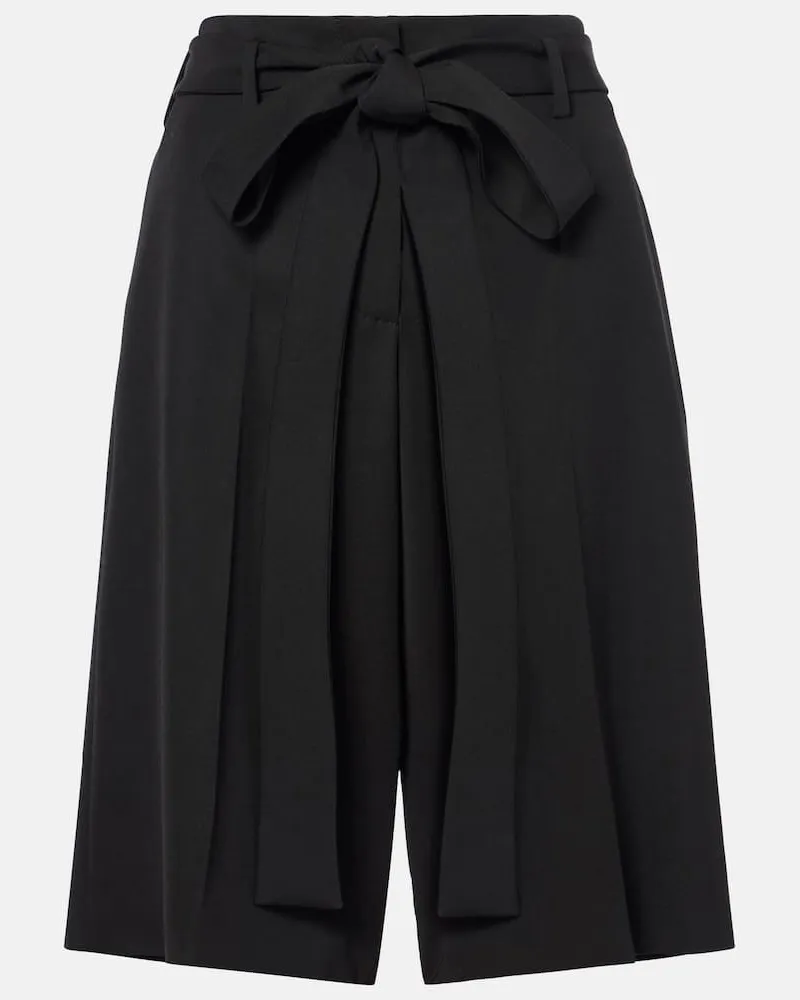 Valentino Garavani Shorts aus Schurwolle Schwarz