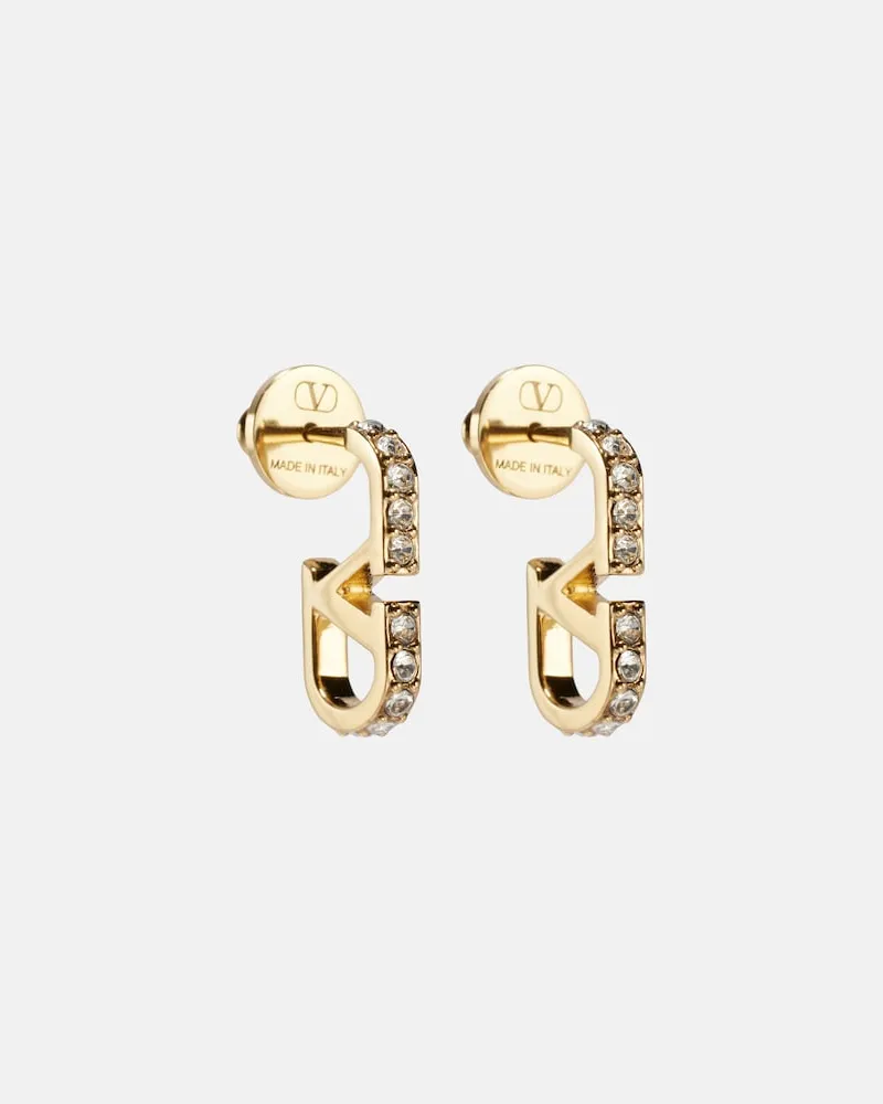 Valentino Garavani Ohrringe VLogo mit Swarovski®-Kristallen Gold