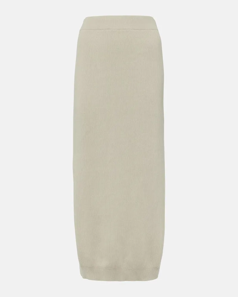 Brunello Cucinelli Midirock aus Baumwolle Neutral