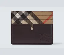 Kartenetui Burberry Check aus Leder