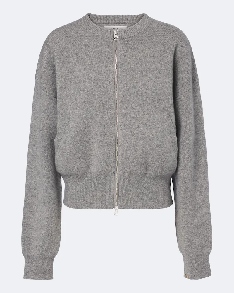 extreme cashmere Cardigan N°478 Xtra Fun aus Kaschmir Grau