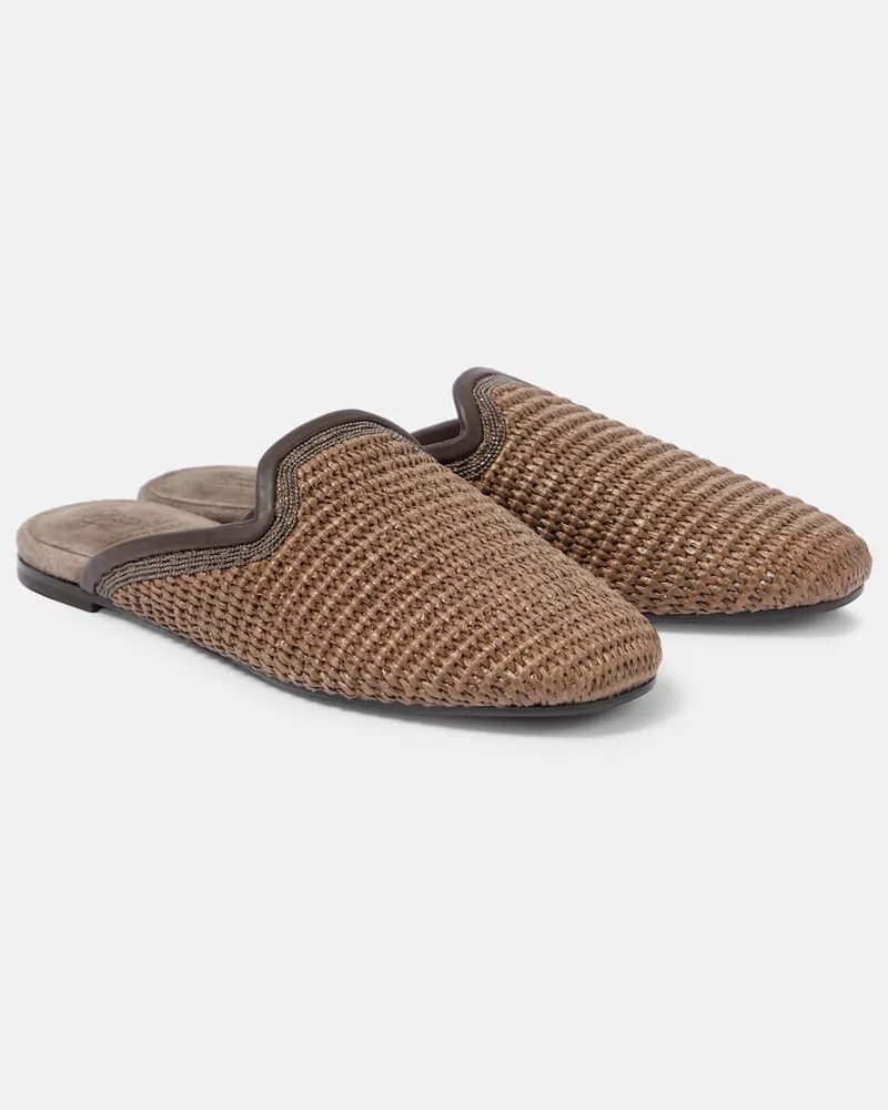 Brunello Cucinelli Slippers Monili Beige