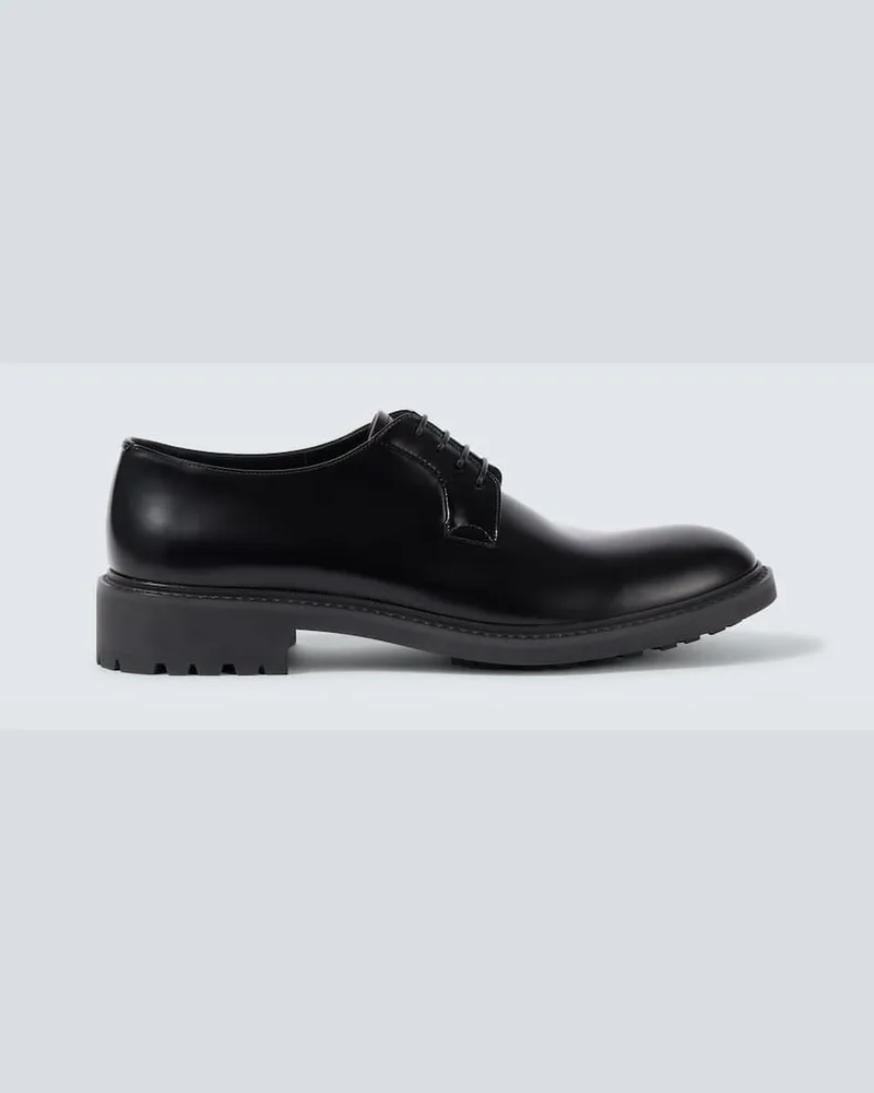 Saint Laurent Schnürschuhe Antoine aus Leder Schwarz