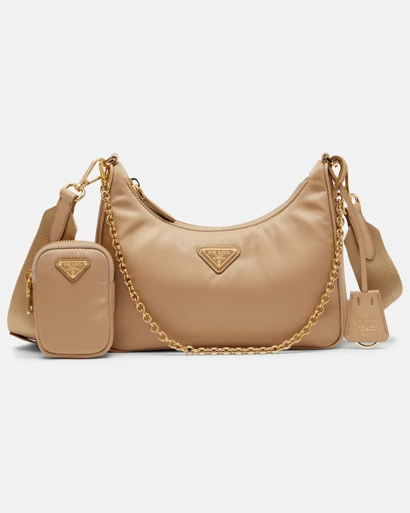Prada Schultertasche Prada Re-Edition 2005 aus Re-Nylon Braun