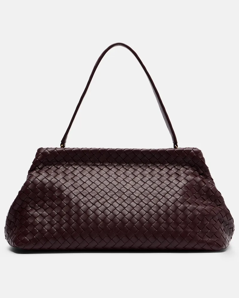 Bottega Veneta Schultertasche The 1998 aus Leder Burgunderrot