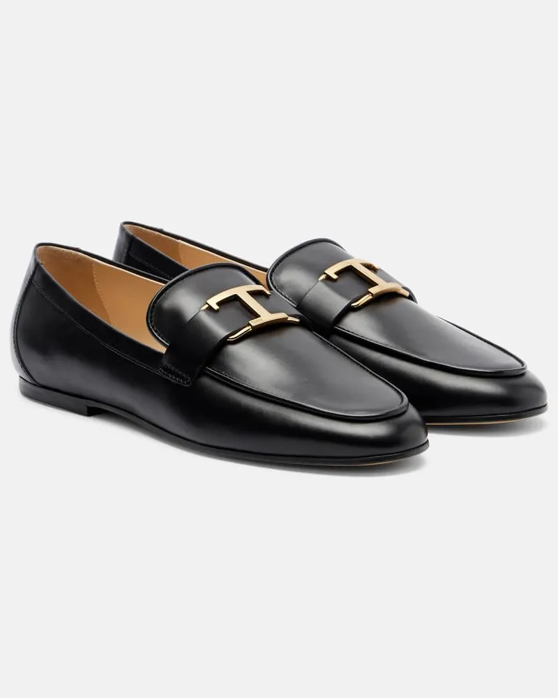 TOD'S Loafers T Timeless aus Leder Schwarz