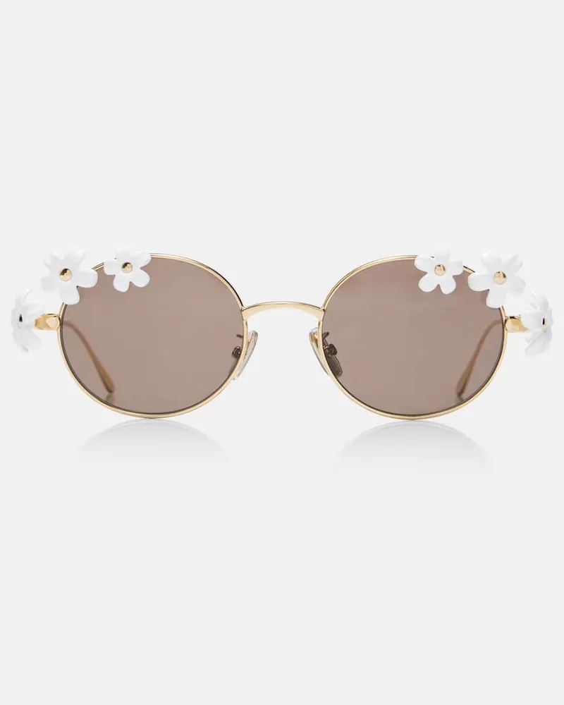 Loewe Runde Sonnenbrille Signature Gold