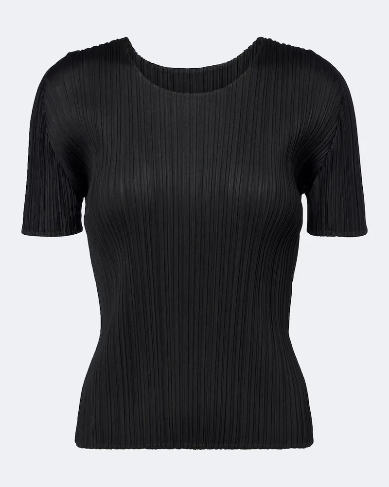 Issey Miyake Top Basics Schwarz