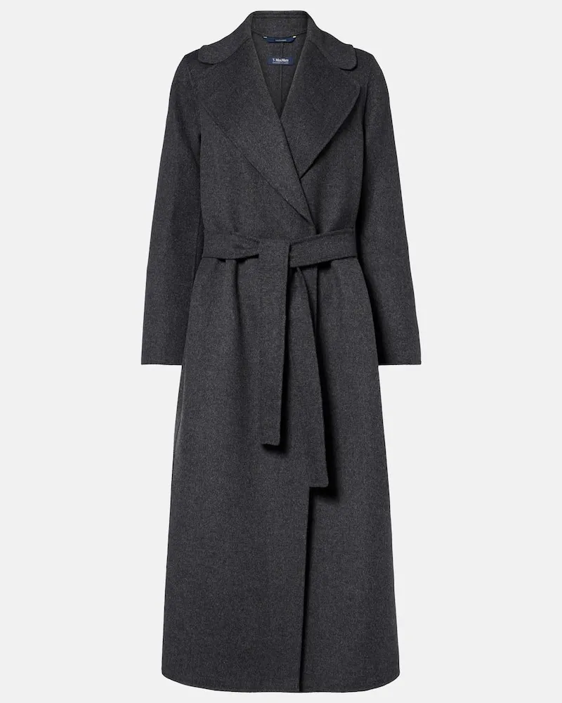 Max Mara Mantel Poldo aus Schurwolle Grau