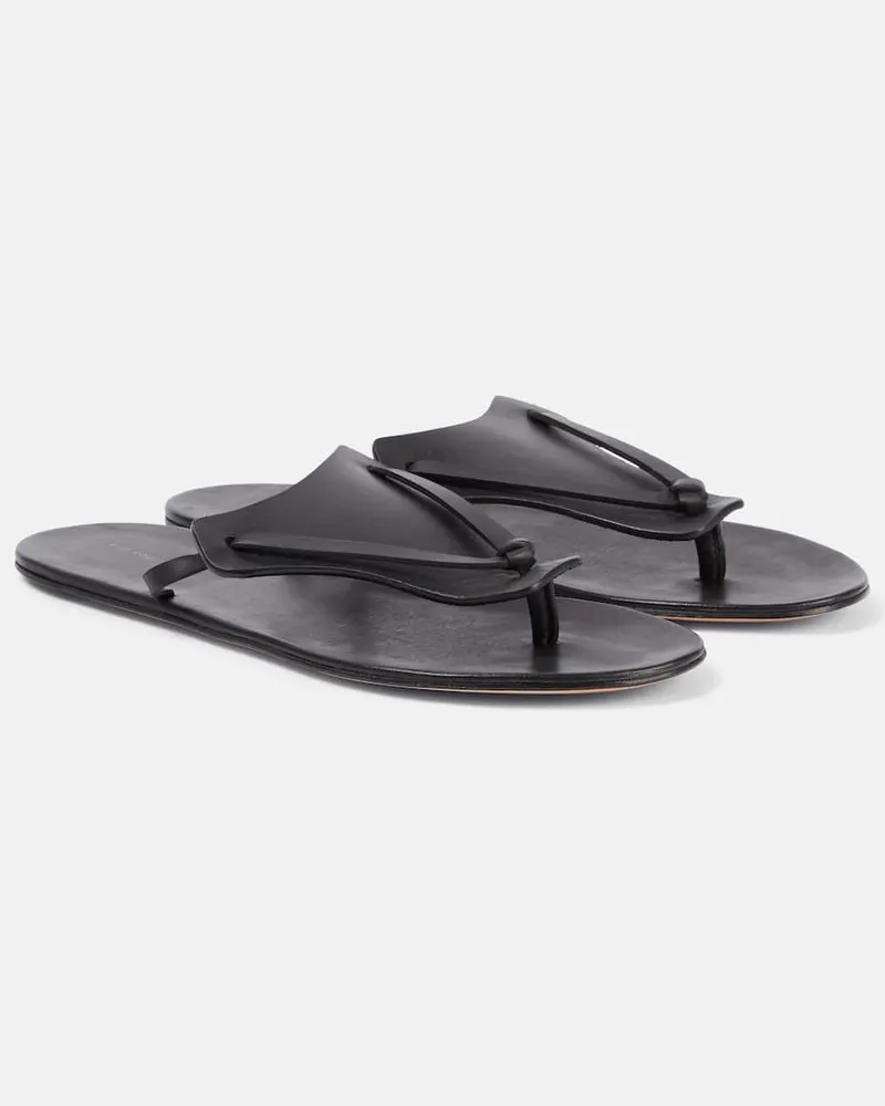 The Row Sandalen Helena aus Leder Schwarz