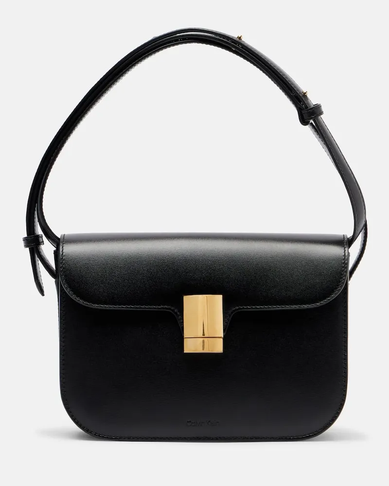 Calvin Klein Schultertasche Tilla Small aus Leder Schwarz